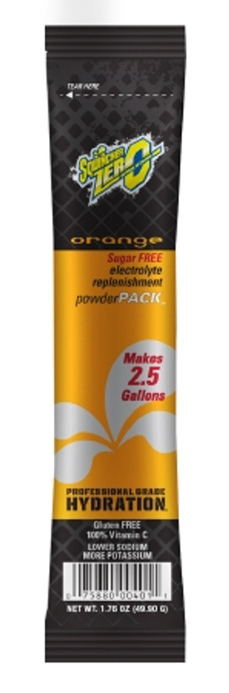 Electrolyte Replenishment Drink Mix Sqwincher Zero Orange Flavor 1.76 oz. X394-MD600