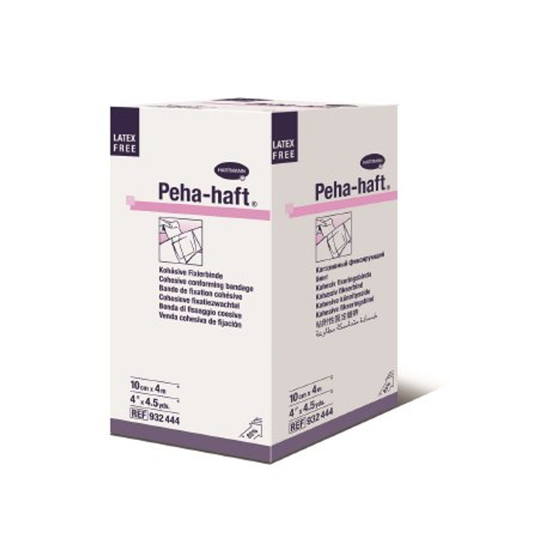 Absorbent Cohesive Bandage Peha-haft 4 Inch X 4-1/2 Yard Standard Compression Self-adherent Closure White NonSterile 932444