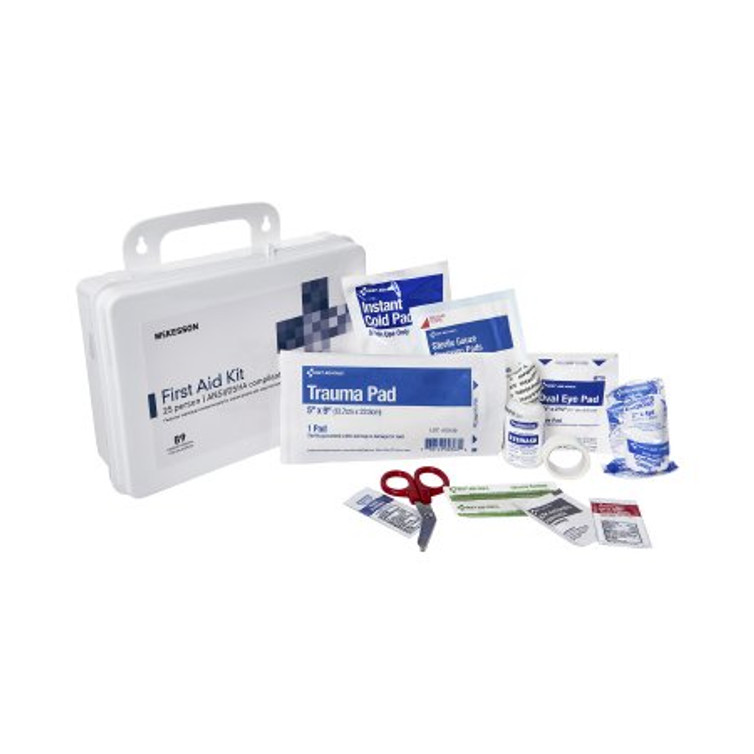 First Aid Kit McKesson 25 Person Plastic Case 30323