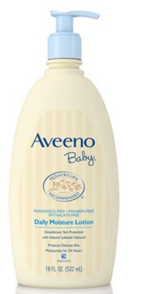 Baby Lotion Aveeno 18 oz. Pump Bottle Unscented Lotion 10381371019417 Case/12