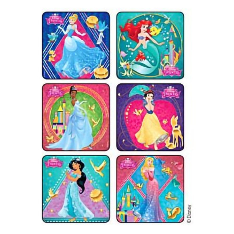 Disney 75 per Unit Princesses Glitter Sticker 1629 Roll/90
