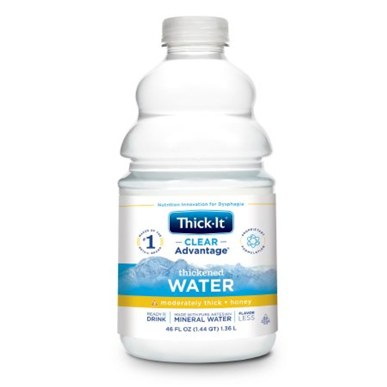 Thickened Water Thick-It Clear Advantage 48 oz. Bottle Unflavored Ready to Use Honey Consistency B481-A7044 Case/4
