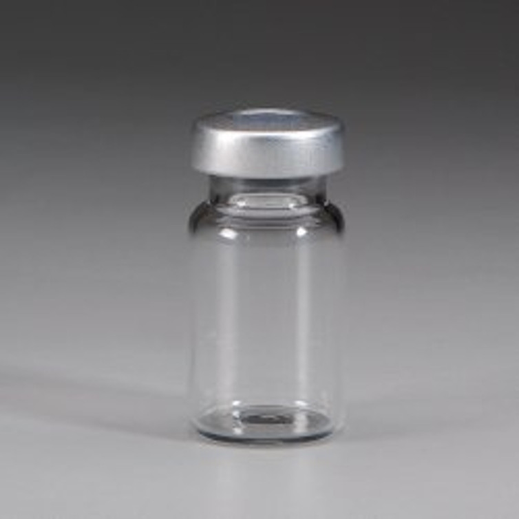 Empty Vial Borosilicate Glass 5 mL Stopper Cap 18492 Box/25