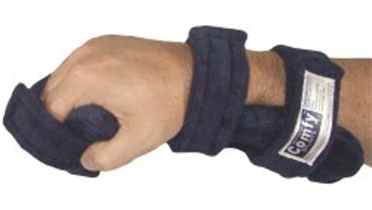 Resting Wrist / Hand Splint ComfySplints Foam / Terry Cloth / Steel Left or Right Hand Blue Medium 24-3090 Each/1