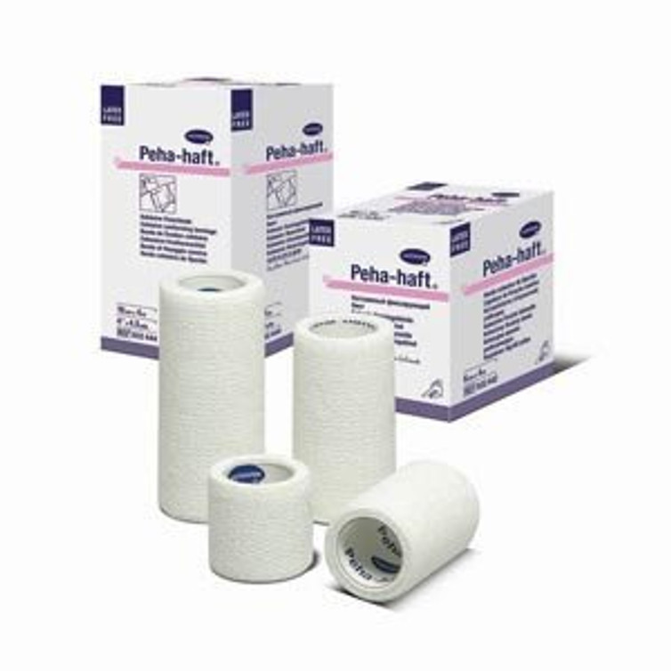 Absorbent Cohesive Bandage Peha-haft 2-3/20 Inch X 4-1/2 Yard Standard Compression Self-adherent Closure White NonSterile 932442 Box/1