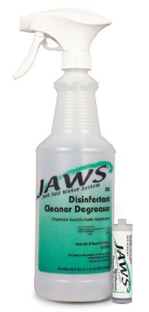 JAWS Surface Disinfectant Cleaner / Degreaser Quaternary Based Pump Spray Liquid Concentrate 10 mL Cartridge Citrus Floral Scent NonSterile JAWS-3805-57