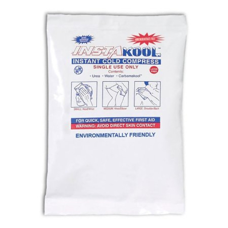Instant Cold Pack InstaKool General Purpose Large 6 X 8-3/4 Inch Plastic / Urea / Water / CarbamaKool Disposable TKINST6824