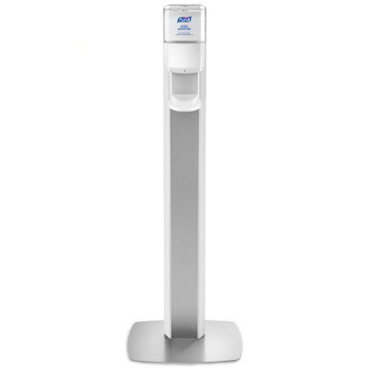 Hand Hygiene Dispenser Purell Messenger ES8 White ABS Plastic Automatic 1200 mL Floor Stand 7308-DS-SLV