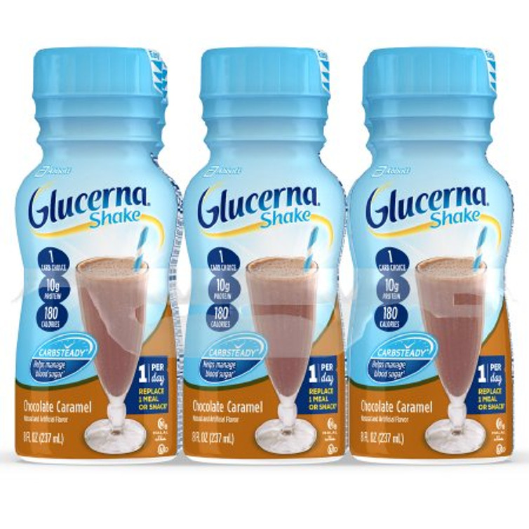 Oral Supplement Glucerna Shake Chocolate Caramel Flavor Ready to Use 8 oz. Bottle 66794