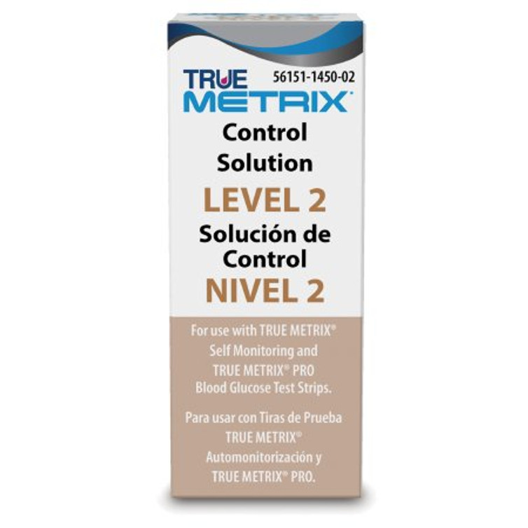 Blood Glucose Control Solution True Metrix Blood Glucose Testing Level 2 R5H01-2