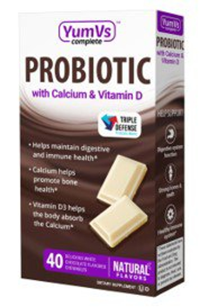 Probiotic Dietary Supplement YumV s 40 per Box Chewable Tablet 8080-04