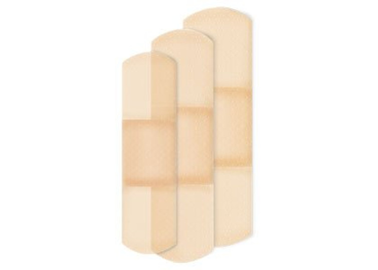 Adhesive Strip American White Cross Assorted Sizes Plastic Assorted Shapes Sheer Sterile 1260033