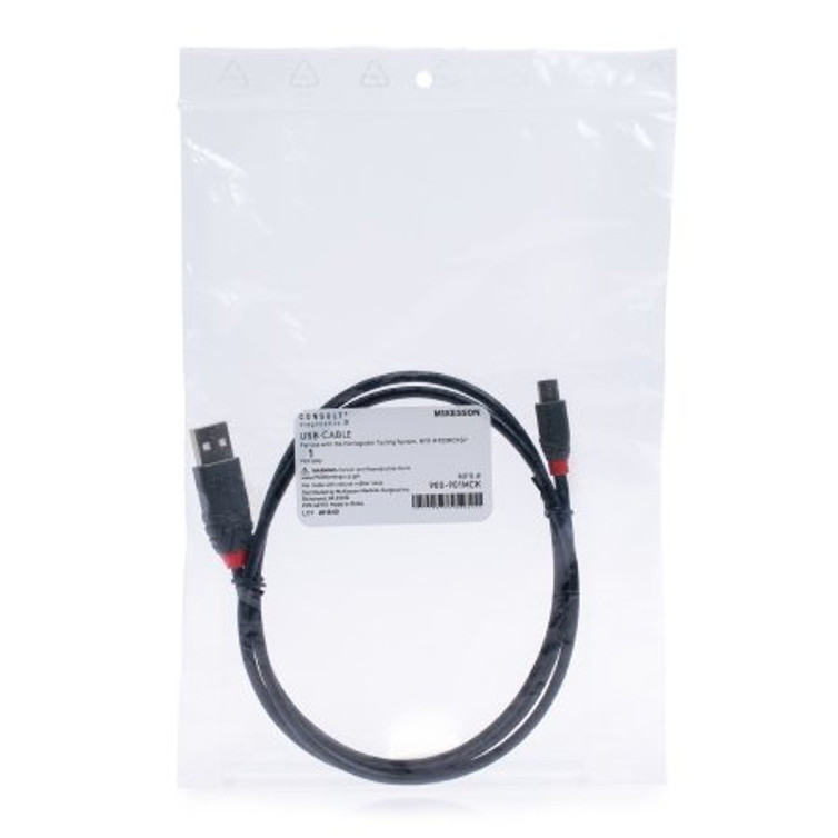 USB Cable McKesson Consult Hb USB 2.0 hub Supply Current Max. 100 mA from USB host/Max 350 mA from USB power supply For use with the McKesson Consult Hb Hemoglobin Testing System MFR 900MCKSP 900-901MCK