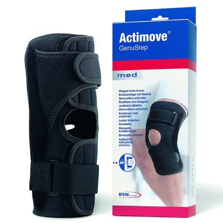 Knee Brace Actimove GenuStep Small D-Ring / Hook and Loop Strap Closure 14 to 15-1/2 Inch Thigh Circumference Left or Right Knee 7349273