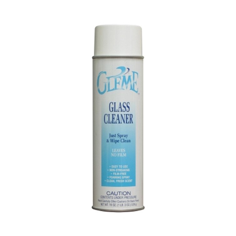 Gleme Glass / Surface Cleaner Aerosol Spray Liquid 19 oz. Can Fresh Scent NonSterile 25950050