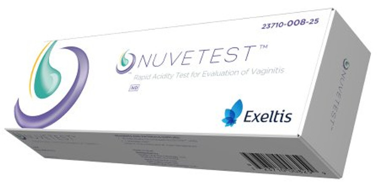 Rapid Test Kit NuveTest Rapid Acidity Test Bacterial Vaginosis BV / Trichomoniasis Test Vaginal Secretion Sample 25 Tests 23710-008-25