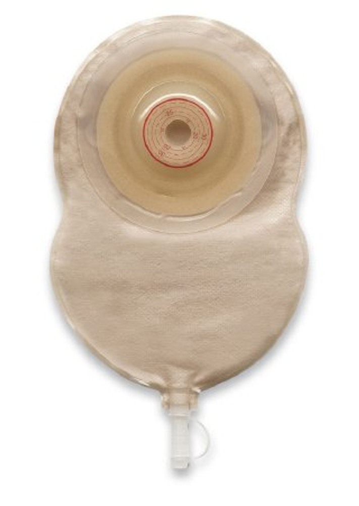 Urostomy Pouch Esteem Flex One-Piece System 7-1/2 Inch Length 13/16 Inch Stoma Drainable Convex V1 Pre-Cut 421625