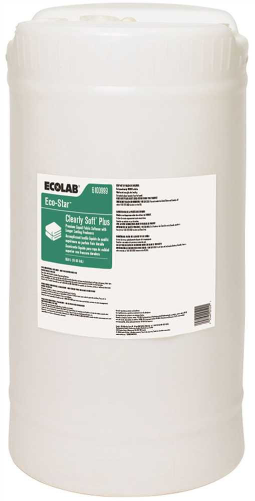 Fabric Softener Eco-Star Clearly Soft Plus 15 gal. Pail Liquid Scented 6100999