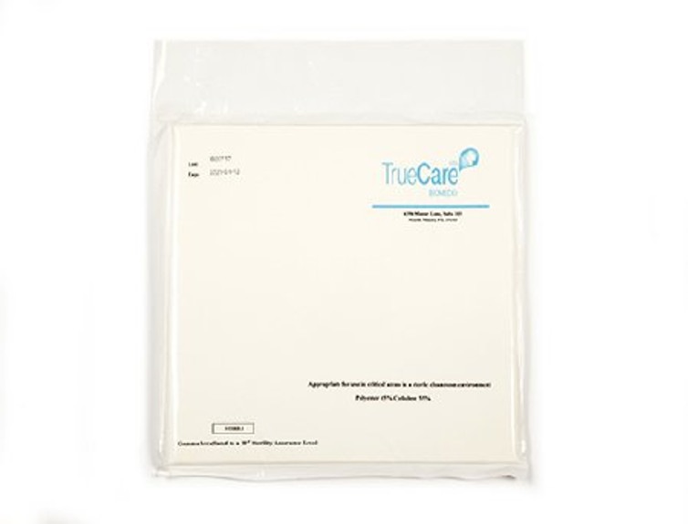 Cleanroom Wipe ISO Class 5 White Sterile Cellulose Blend 9 X 9 Inch Disposable TCBWIP09