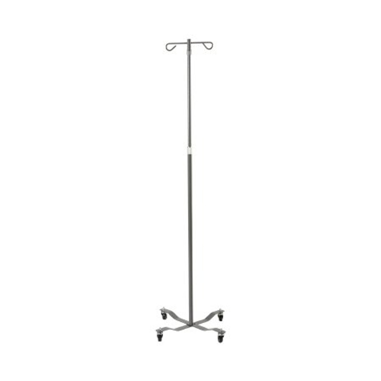 IV Stand Floor Stand McKesson 2-Hook 4-Leg Rubber Wheels MS400E