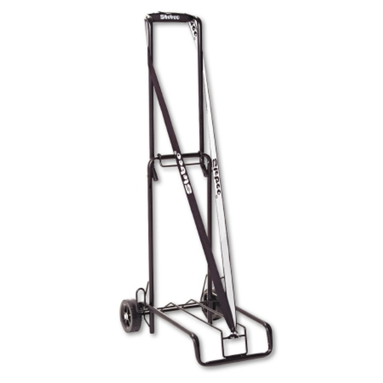 Luggage Cart STEBCO 2 Wheels 125 lbs. Comfort Grip Handle Steel STB-390002BLK