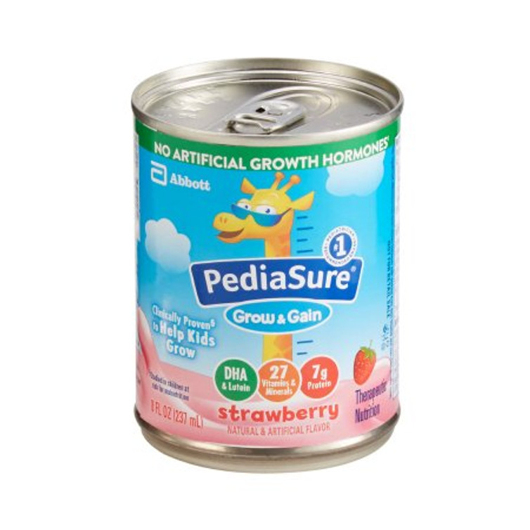 Pediatric Oral Supplement PediaSure Grow Gain Strawberry Flavor 8 oz. Can Ready to Use 67525