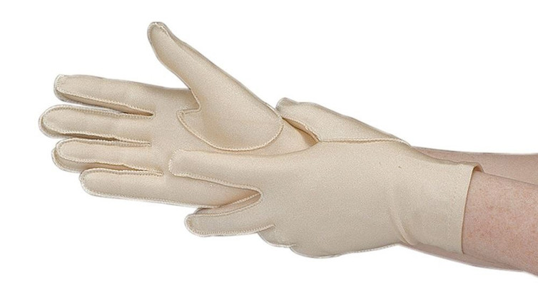 Compression Gloves Gentle Compression Full Finger X-Small Hand Specific Lycra / Spandex 60611/NA/LXS Each/1