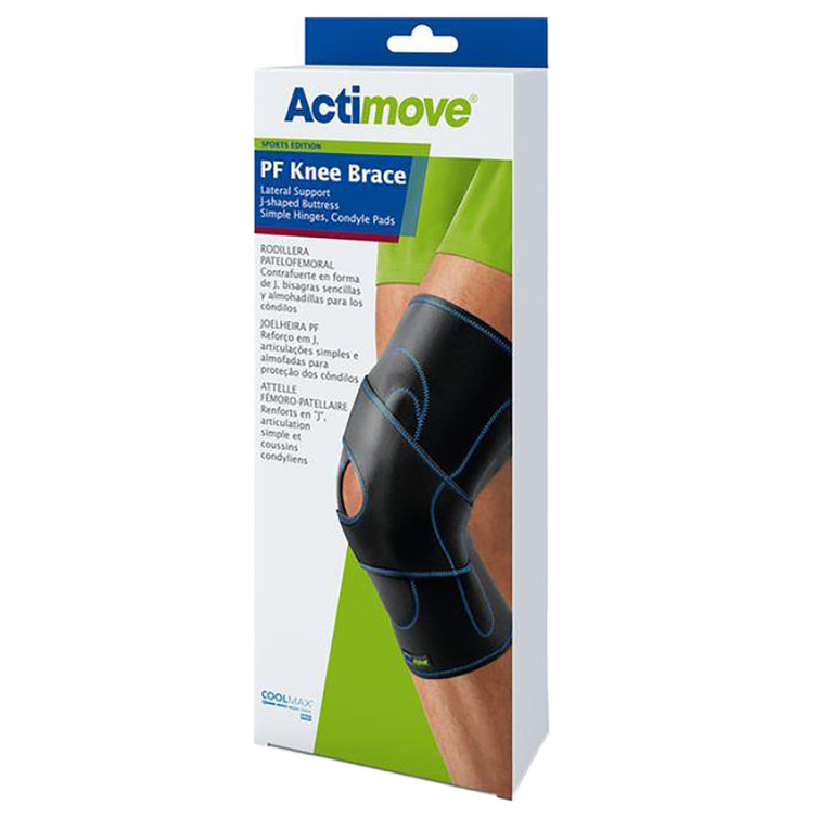 Knee Brace Actimove PF Sports Edition Small Pull-On 14 to 16 Inch Thigh Circumference Right Knee 7559931 Each/1