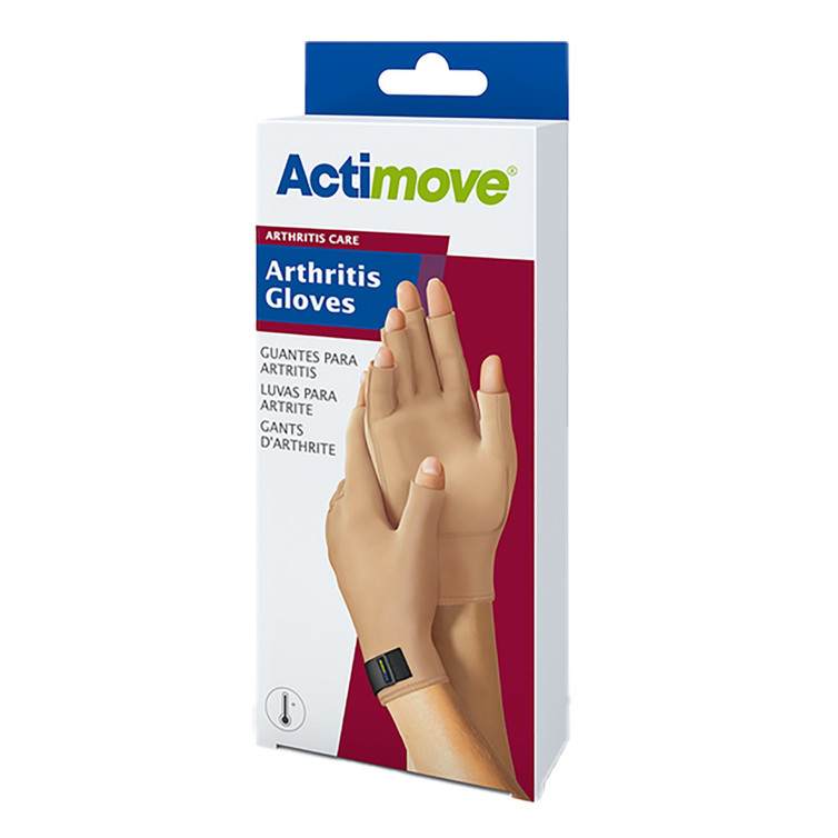 Compression Gloves Actimove Open Finger Medium Wrist Length Hand Specific Pair 7578321 Pair/1