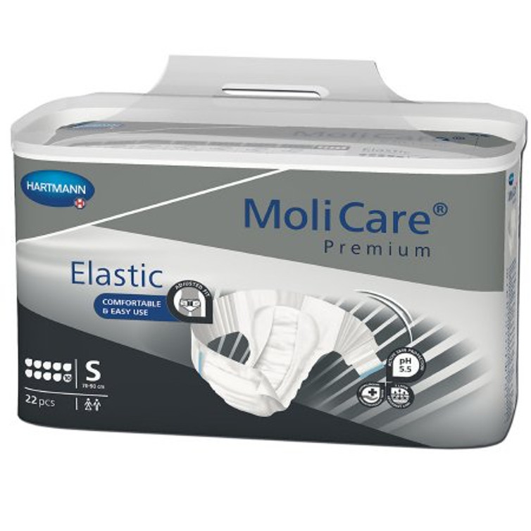 Unisex Adult Incontinence Brief MoliCare Premium Elastic 10D Small Disposable Heavy Absorbency 165671