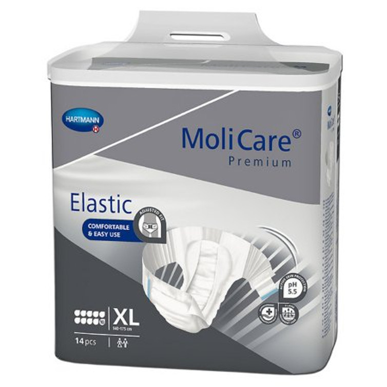 Unisex Adult Incontinence Brief MoliCare Premium Elastic 10D X-Large Disposable Heavy Absorbency 165674