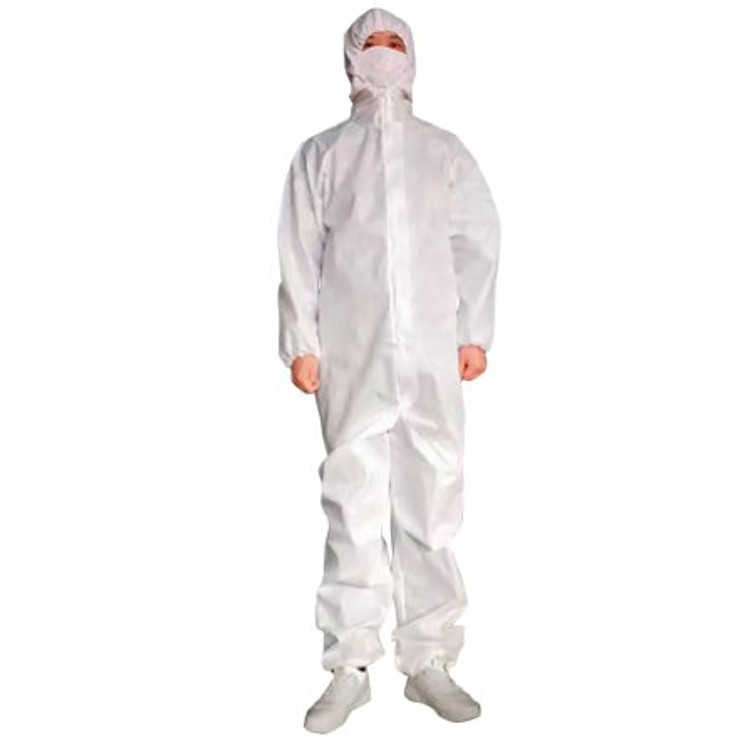 Coverall Cypress Large White Disposable NonSterile HAN-887 Case/50