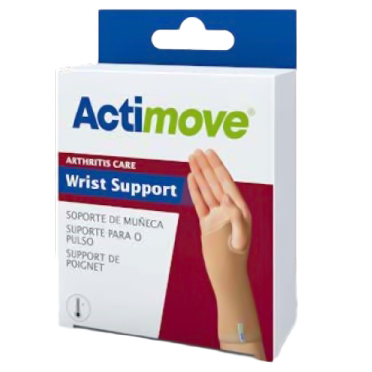 Wrist Support Actimove Ceramic Fibers / Elastane / Polyamide / Polyester / Thermoplastic Polyurethane / Titanium Dioxide Left or Right Hand Beige Small 7577920 Each/1