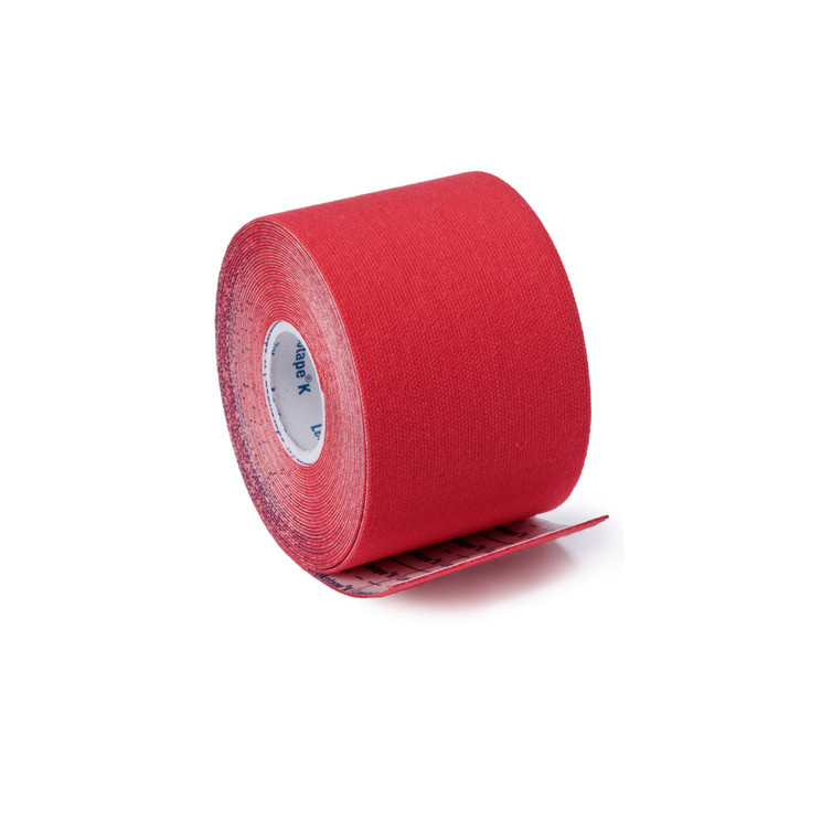 Orthopedic Corrective Tape Leukotape K Wave Pattern Adhesive Cotton / Polyacrylate 2 Inch X 5-1/2 Yard Red NonSterile 7297816 Box/5