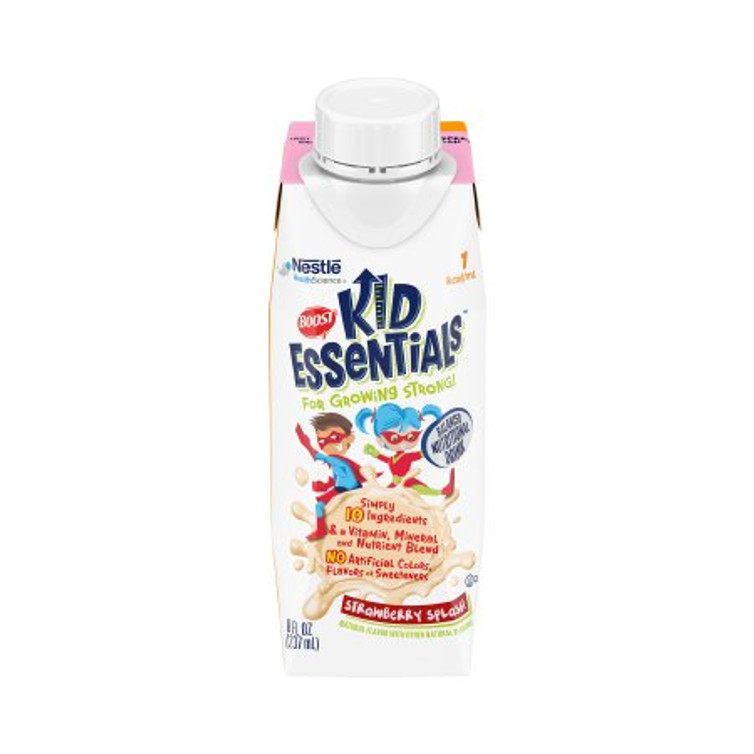 Pediatric Oral Supplement Boost Kid Essentials 1.0 Strawberry Splash Flavor 8 oz. Carton Ready to Use 00043900285740