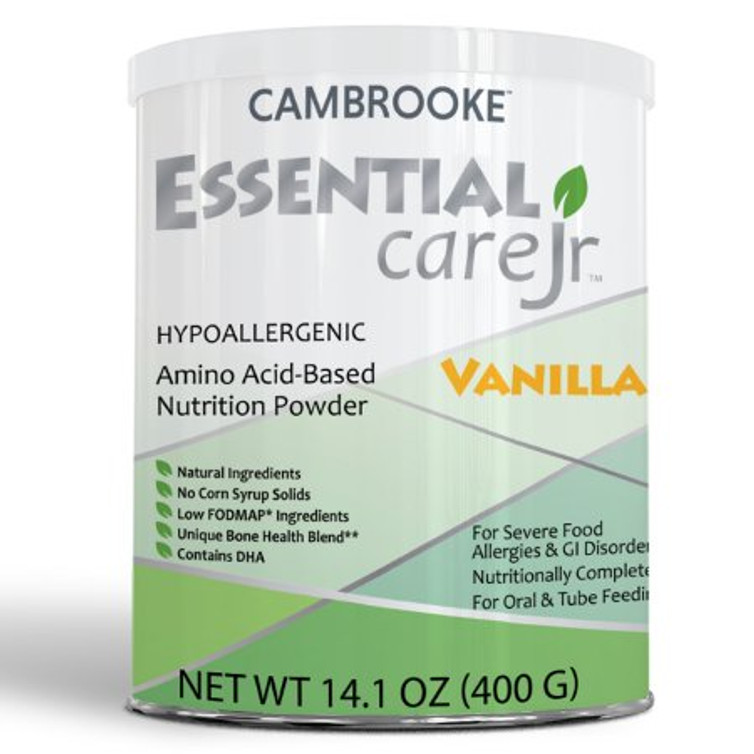 Amino Acid Based Pediatric Oral Supplememt / Tube Feeding Formula Essential Care Jr Vanilla Flavor 14.1 oz. Can Powder 48002