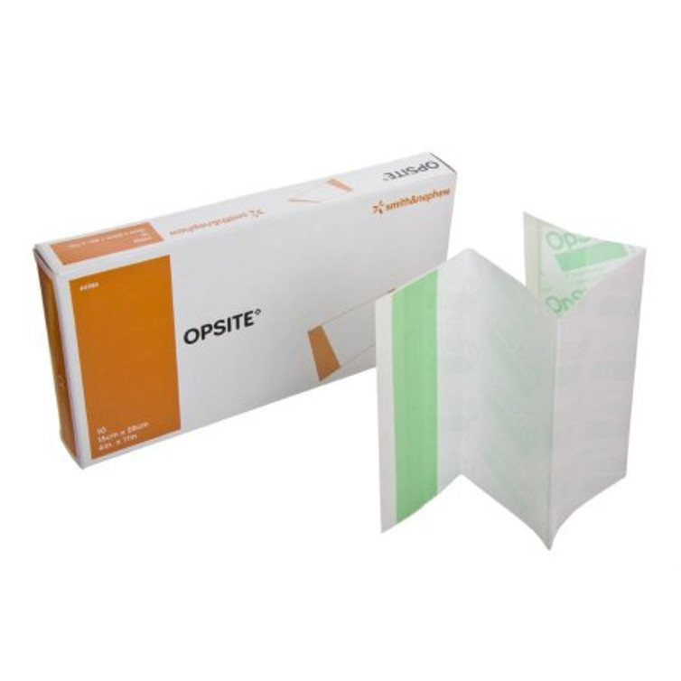 Transparent Film Dressing OpSite Rectangle 6 X 11 Inch 2 Tab Delivery Without Label Sterile 4986