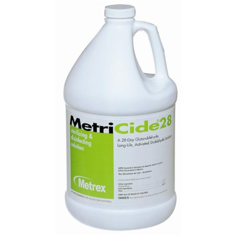 Glutaraldehyde High-Level Disinfectant MetriCide 28 Activation Required Liquid 1 gal. Jug Max 28 Day Reuse 10-2800