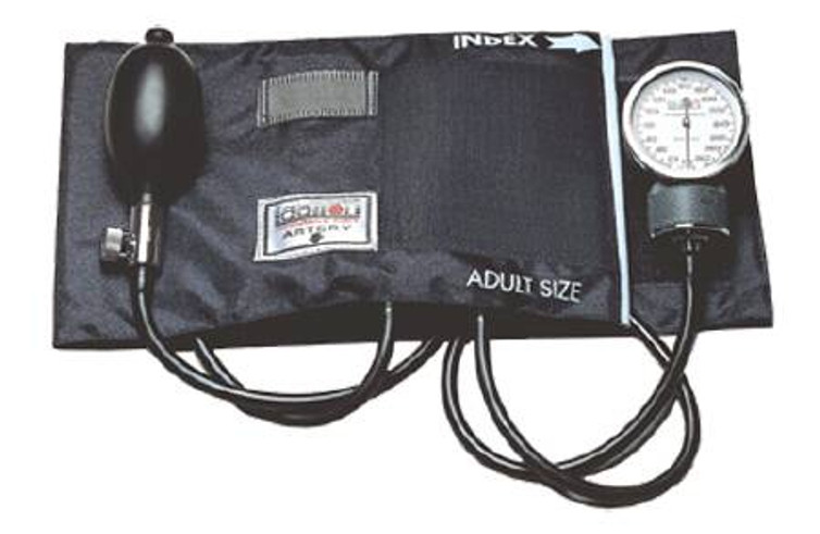Aneroid Sphygmomanometer with Cuff Patricia 2-Tubes Pocket Size Hand Held Adult Large Cuff 202X Each/1
