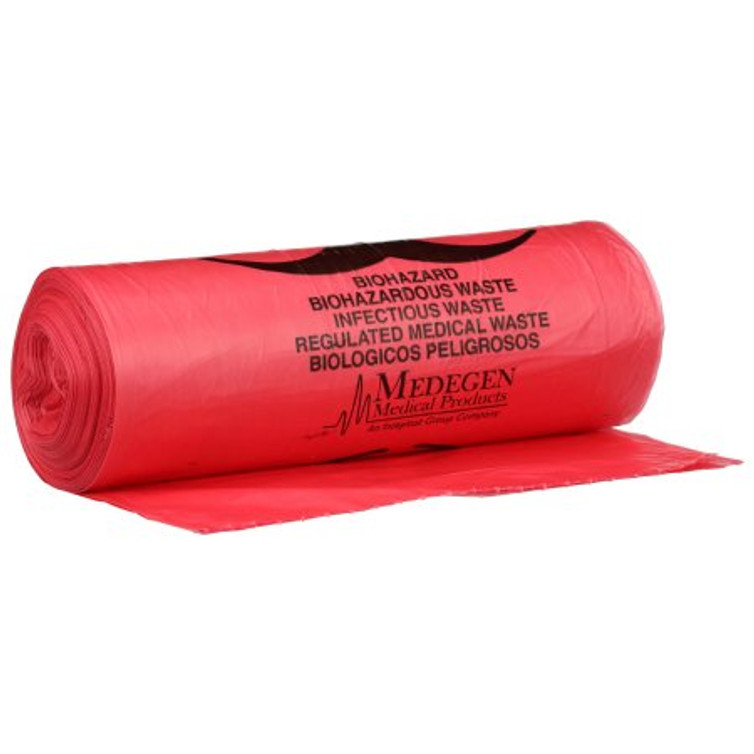 Infectious Waste Bag McKesson 30 to 33 gal. Red Bag Polymer Film 33 X 40 Inch 03-4401 Case/250