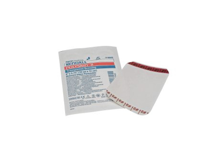 Transparent Film Dressing Kendall Rectangle 2 X 2-3/4 Inch 2 Tab Delivery Without Label Sterile 6640