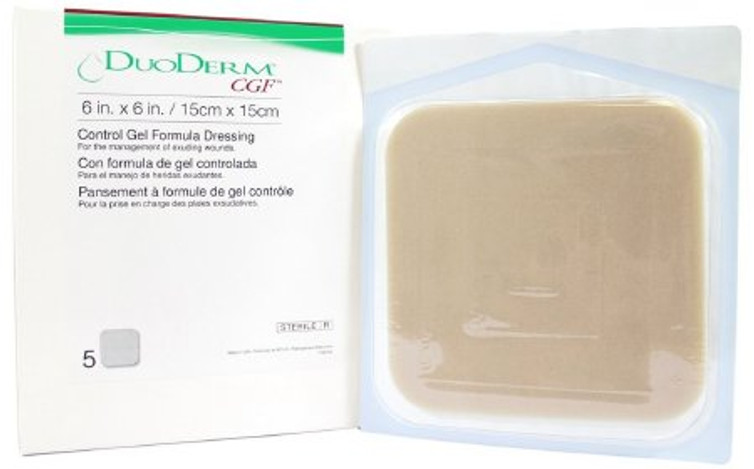 Hydrocolloid Dressing DuoDERM CGF Border 4 X 5 Inch Triangle Sterile 187973