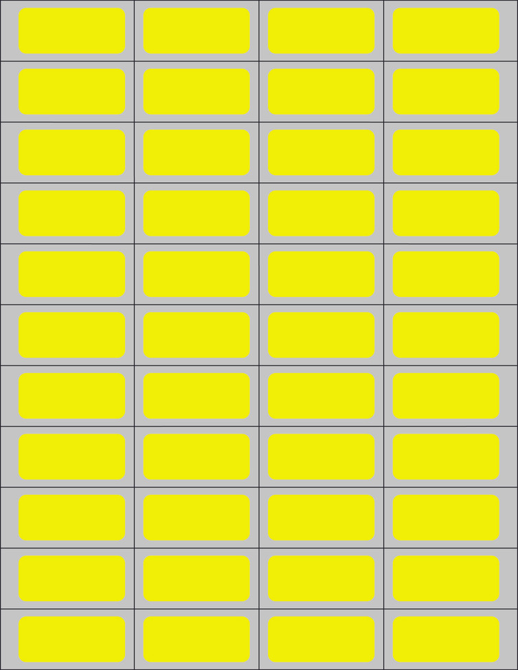 Blank Label Timemed Printer Label Yellow Laser Piggyback 3/4 X 1-3/4 Inch DPSL-PC5-2 Box/11000