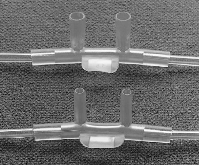 Nasal Cannula Continuous Flow AirLife Adult Curved Prong / NonFlared Tip 001327