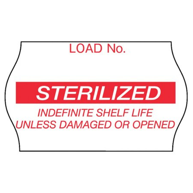 Pre-Printed Label Comply Laboratory Use Red Label Sterilized Red Sterilization Label 5/8 X 1-1/8 Inch 1269R