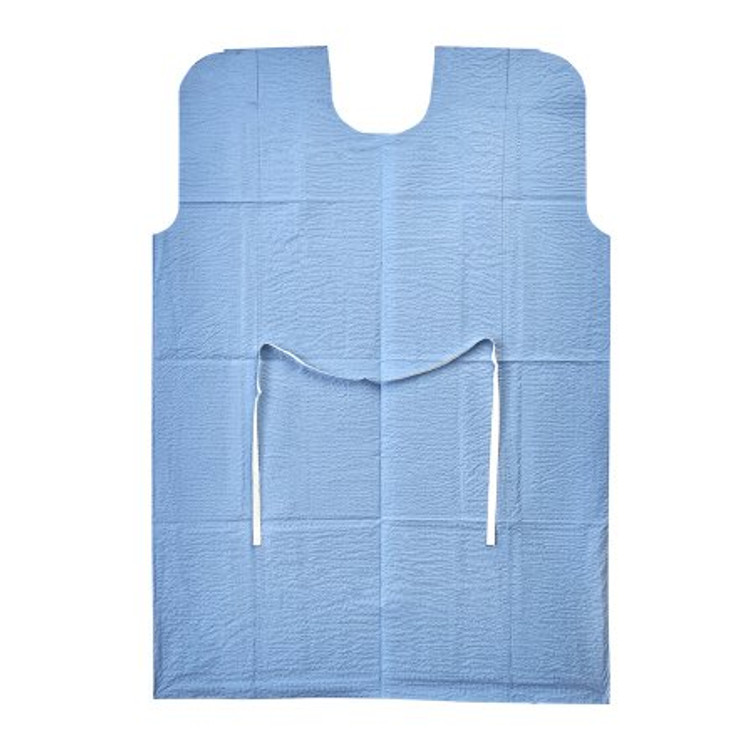 Patient Exam Gown Medium / Large Blue Disposable 70228N Case/50