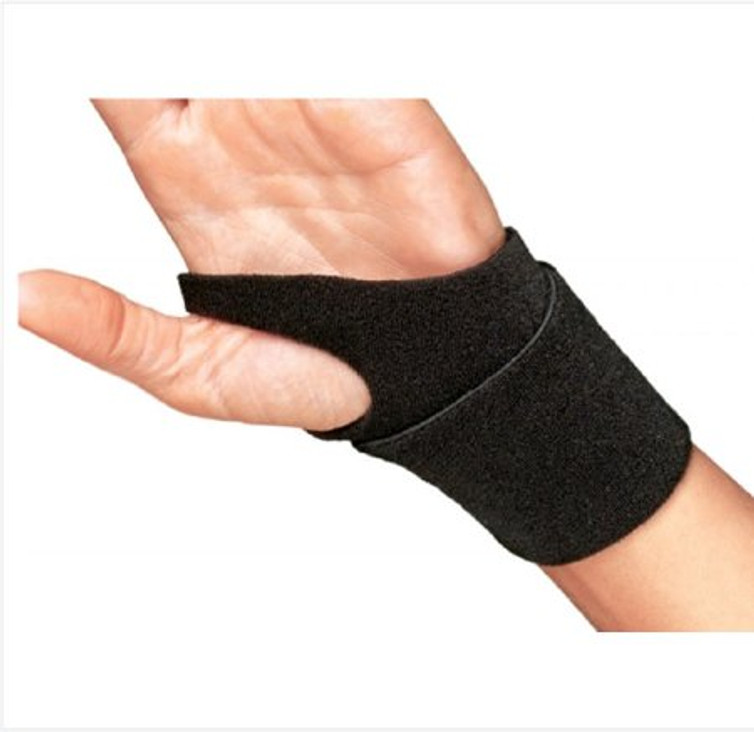 Wrist Support ProCare Wraparound / Wristlet Nylon Left or Right Wrist Black One Size Fits Most 79-82300 Each/1