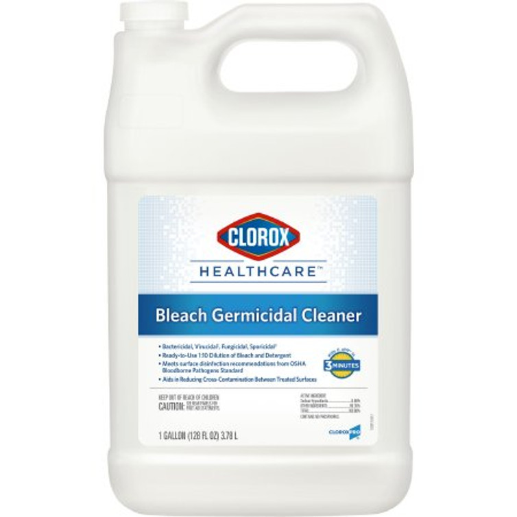 Clorox Healthcare Surface Disinfectant Cleaner Refill Germicidal Manual Pour Liquid 1 gal. Jug Fruity Floral Bleach Scent NonSterile 68978