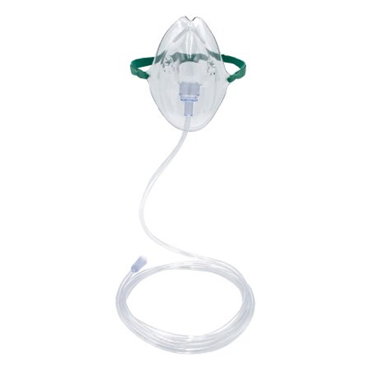 Oxygen Mask Salter Labs Elongated Style Adult One Size Fits Most Adjustable Head Strap 8110-7-50