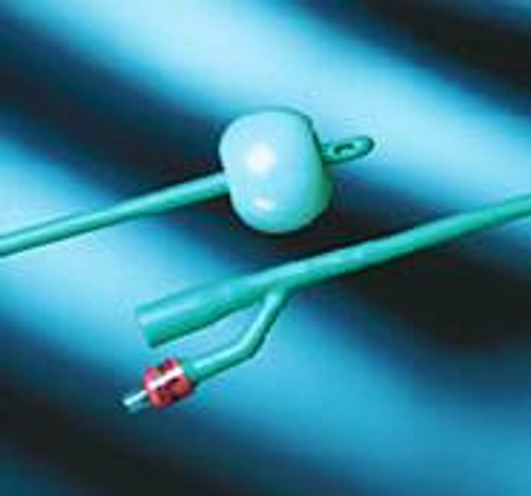 Foley Catheter Silastic 2-Way Round Tip 30 cc Balloon 28 Fr. Silicone Coated Latex 33428